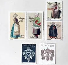 スウェーデン : クリスマス・ コスチューム切手 : 1979年