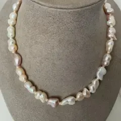 【淡水本真珠★ビーズ★パールネックレス★ハンドメイド★ファッション★ネックレス】