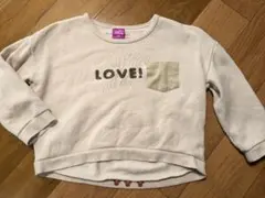 ディズニー　トレーナー ミニー バックプリント 120 裏起毛