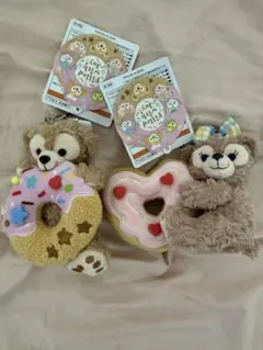 ディズニーシー ダッフィー シェリーメイ ぬいぐるみチャーム 2点 タグ付き