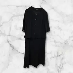 2059 美品 metroqueen ブラックフォーマル 冠婚葬祭 ワンピース