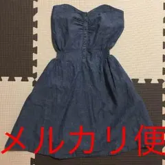 【フーズフー】美品！デニム ワンピース Sサイズのサムネイル