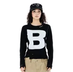beeden B LOGO THERMAL TOP ワッフル 長袖カットソー
