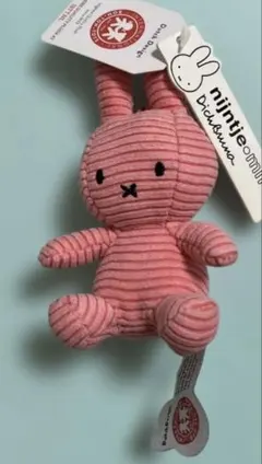新品タグ付★ミッフィー コーデュロイ キーホルダー ボントントイズ