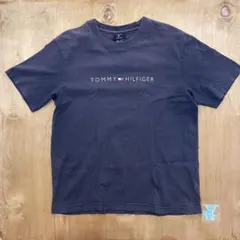 TOMMY HILFIGER ネイビーTシャツ M(実寸L)