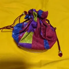 和装用バッグ カラフル布製