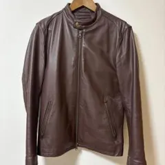 レザージャケット ブラウン