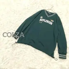 コルザ ビッグゲームトップス トレーナー Vネック リブ ドロスト スポーティ