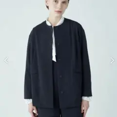 極美品 24ss ボールジィ ロングスラブツイード クルーネックジャケット