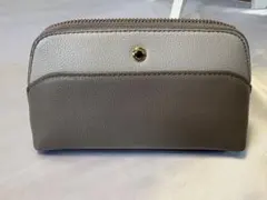 Samantha Thavasaサマンサタバサ バイカラーポーチ グレージュ
