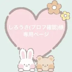 しろうさ(プロフ確認)様 オーダー2点