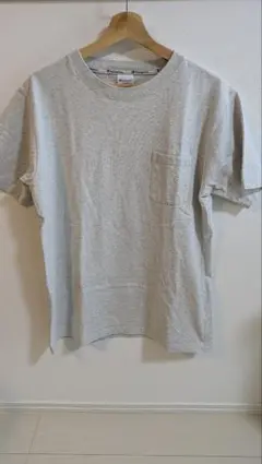 Champion グレー Tシャツ Lサイズ ポケット付き