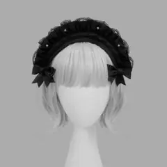 DimMoire 安全ピン×フリルリボン2個SET Black&White - メルカリ