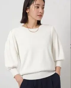 未使用　グリーンレーベル　ニット　白