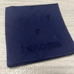 ロナマ ネイビー ハンカチ