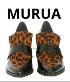 MURUA（ムルーア） レオパード柄ローファーパンプスのサムネイル