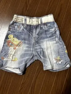 ヒスミニ　デニムフェイクズボン