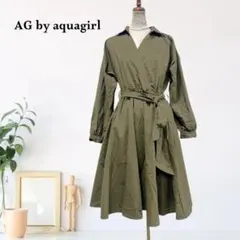 zk949【S】AG by aquagirl ワンピース シャツ ウエストリボンのサムネイル