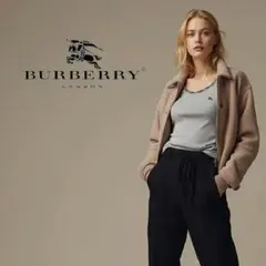 Burberry London バーバリー綿100％ タンクトップ Mホワイト