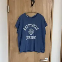 サマンサモスモス　Tシャツ　ブルー