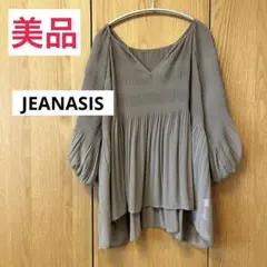 JEANASIS ジーナシス　シアーブラウス　シアーチュニック　プリーツ加工のサムネイル