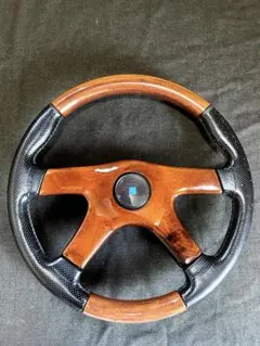 訳あり】NARDI GARA3 ウッド＆レザーパッド ステアリング ボス付