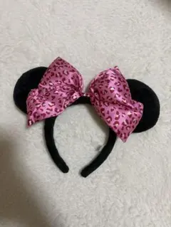 ディズニー ミニー ヒョウ柄 カチューシャ 値下げOK‼️