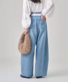 最終値下げ　ミスティック　試着のみ　バックシャンカーブデニム　ブルー　サイズ2