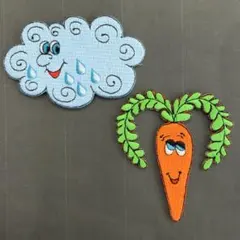 刺繍　アイロン　ワッペン　人気2枚セット