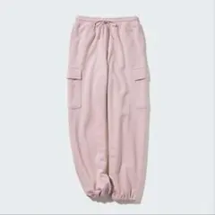 UNIQLO 薄いピンク カーゴパンツ