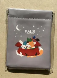KALDI クリスマスぱっちんポーチ
