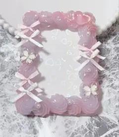 ホイップデコ 硬質トレカケース B8 紫ピンククリアミックス ハート TC-84