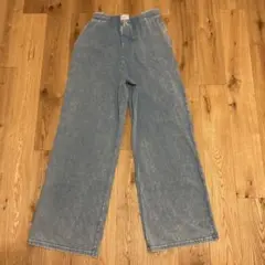 alexander wang アレキサンダーワン　ブルーワイドレグパンツ