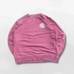 LIQUID DEATHスウェット XL ピンク バックプリント スカルロゴ