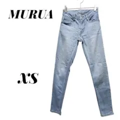 【ムルーア】MURUA スキニーデニム XS ライトブルー レディース