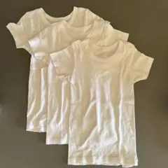 キッズ 120 白￼インナーシャツ半袖　3枚セット 白タンクトップ　2枚セット
