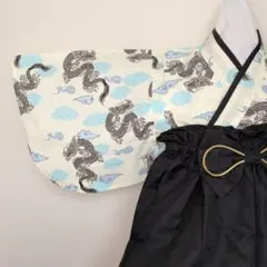 ハンドメイドのベビー袴❗️龍柄。初節句に最適。お食い初め、月齢フォト