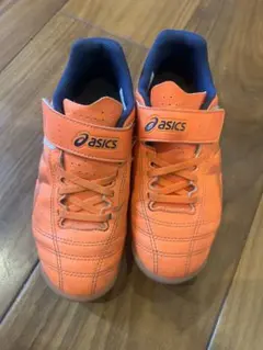 asics キッズ サッカーシューズ 19.0cm オレンジ