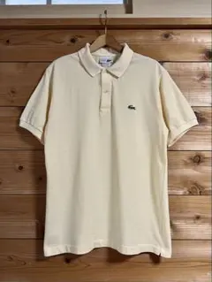 ラコステ ポロシャツ フランス製 ライトイエロー