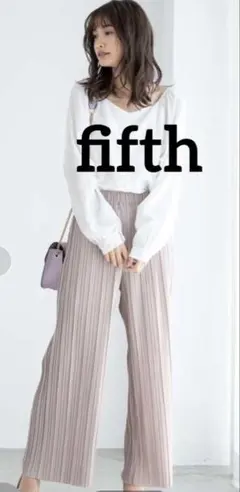 fifthプリーツワイドパンツ