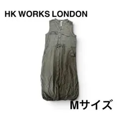 【美品✨】HK WORKS LONDON ノースリーブロングワンピース 古着