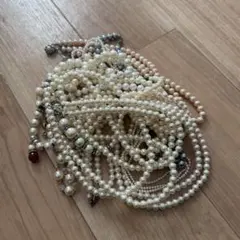 ホワイトパール ネックレスセット　まとめ売り 12点セット