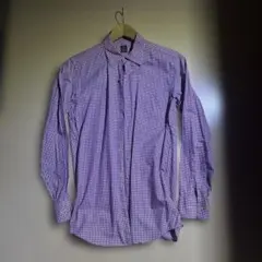 TAKEO KIKUCHI 赤 チェック柄 長袖シャツ