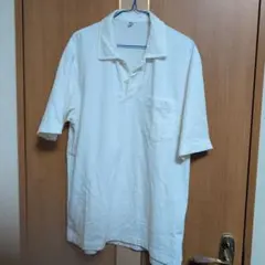 【美品】ホワイト　ポロシャツ半袖