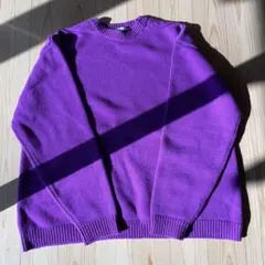 STUDIO NICHOLSON パープルニットセーター S Studio Nicholson / スタジオニコルソン | ALTO 5GG OVERSIZE CREW