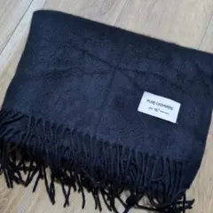 ピュアカシミヤ　マフラー tk．TAKEOKIKUCHI ストール　ブラック