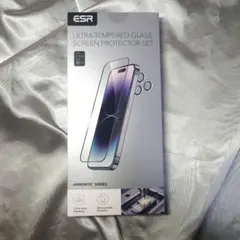 ESR ガラスフィルム iPhone15Pro用 3枚＋レンズ2枚