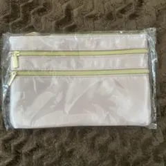 ピンク 3ファスナーポーチ