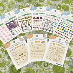 しずくネイルシール5弾【コンプ9枚セット】フット３種、チーク、フラワー、べっ甲