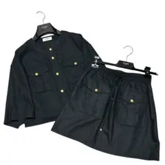 美品 定価45万 セリーヌ CELINE ノーカラー ジャケット ジャガード